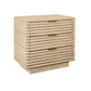 Mateo 3 Drawer Nightstand Cerused Oak