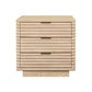 Mateo 3 Drawer Nightstand Cerused Oak