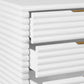 Mateo 3 Drawer Nightstand Glossy White