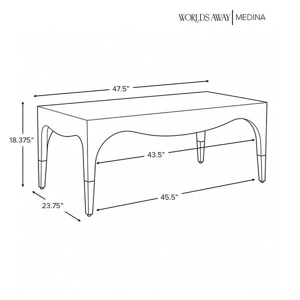 Medina Coffee Table White