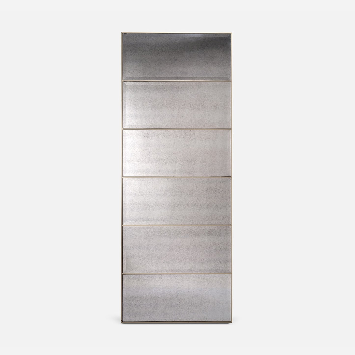 Arden Floor Mirror Palladian Silver Oak