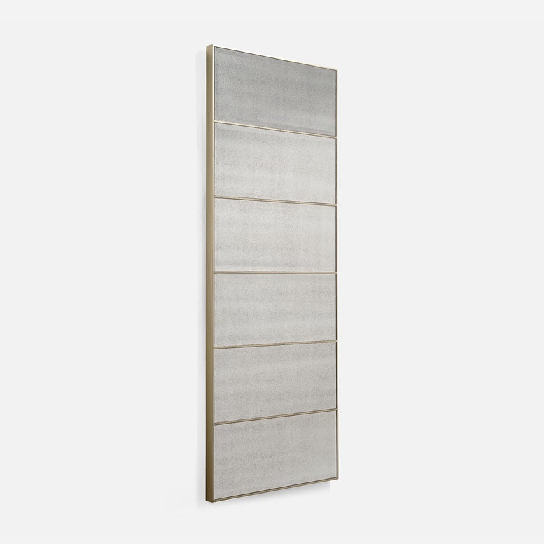 Arden Floor Mirror Palladian Silver Oak