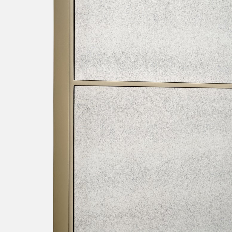 Arden Floor Mirror Palladian Silver Oak