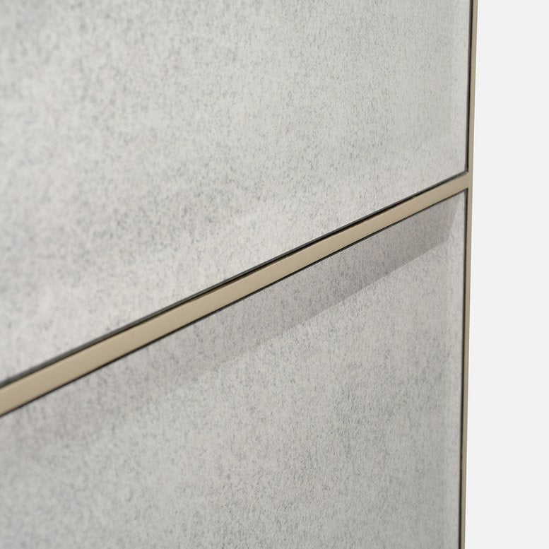 Arden Floor Mirror Palladian Silver Oak