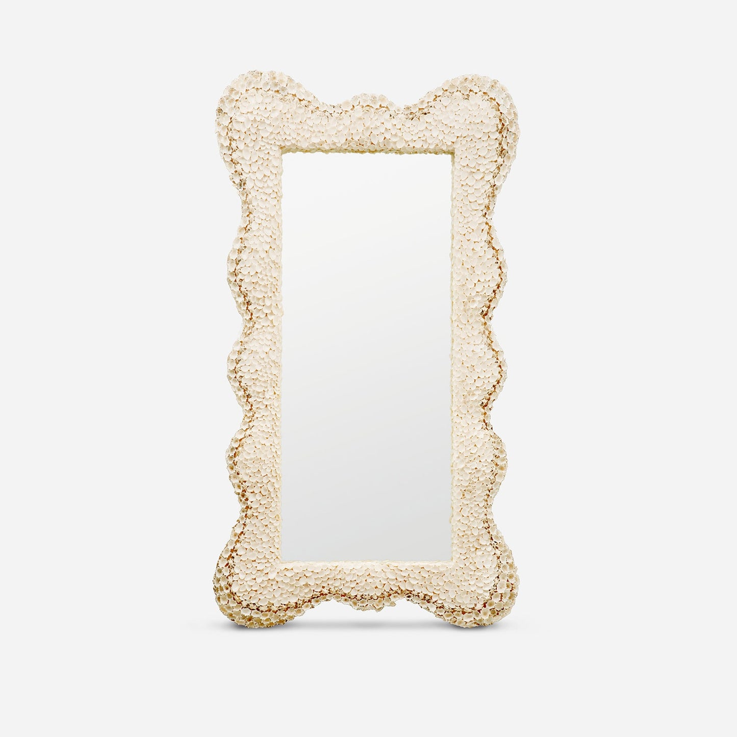 Isabella Mirror Tall Biege Shell