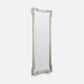Rectangular mirror with decorative frame on a white background
