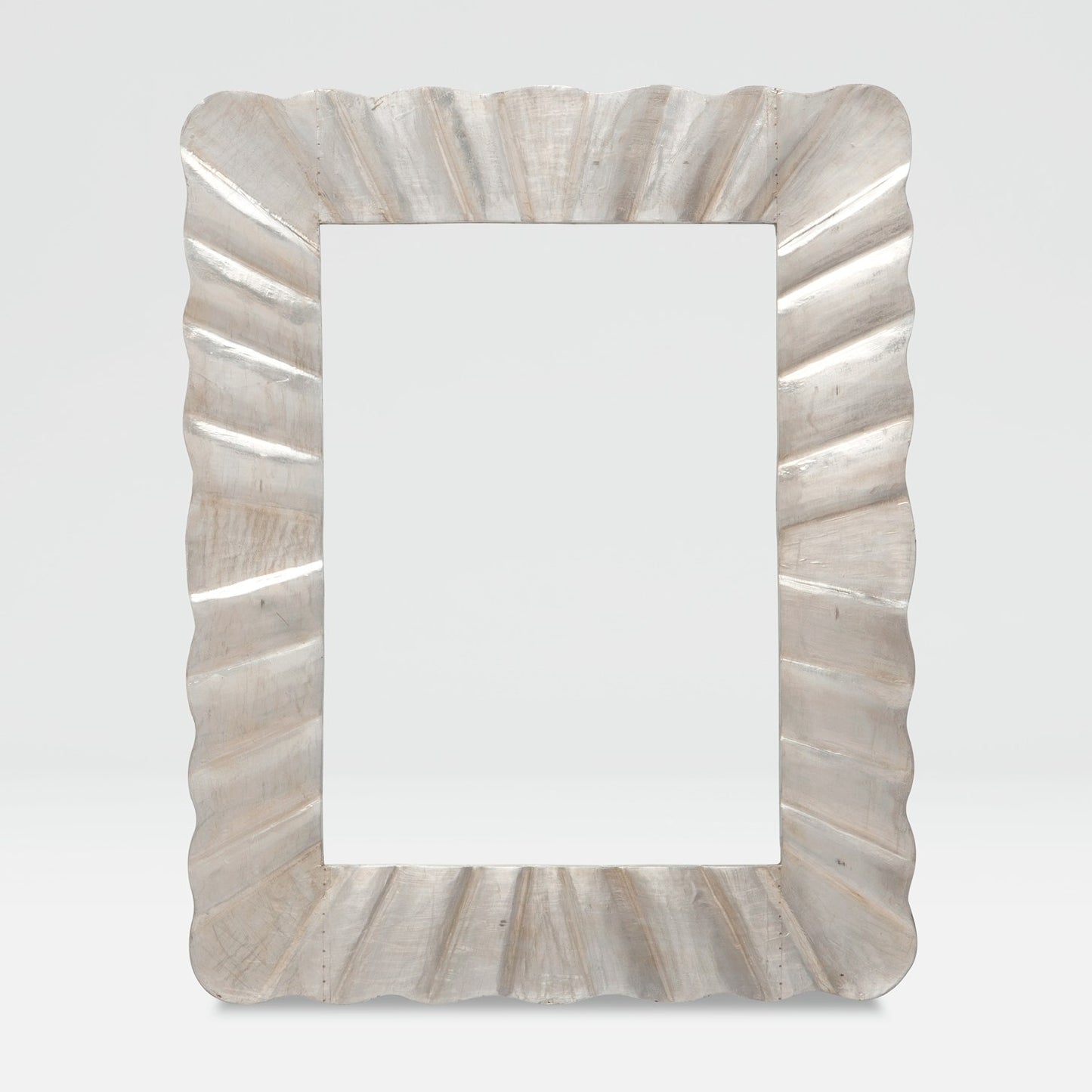 made goods lara rectangle mirror antique silver
