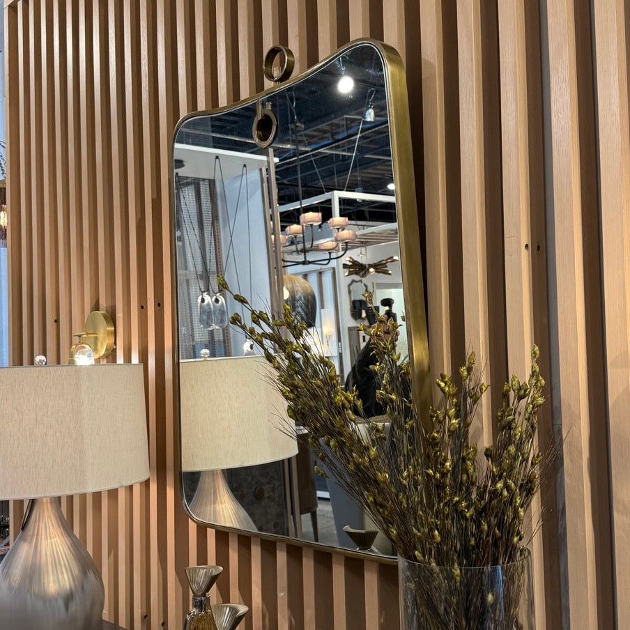 Lennox Mirror Antique Brass