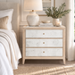 Mia Double Nightstand White Cerused Oak