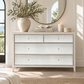 Mia Dresser 48" French Gray Vintage Faux Shagreen