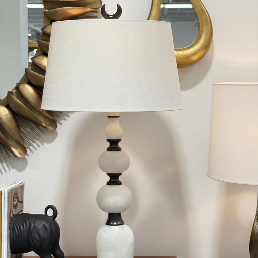 Minaret Table Lamp Alabaster