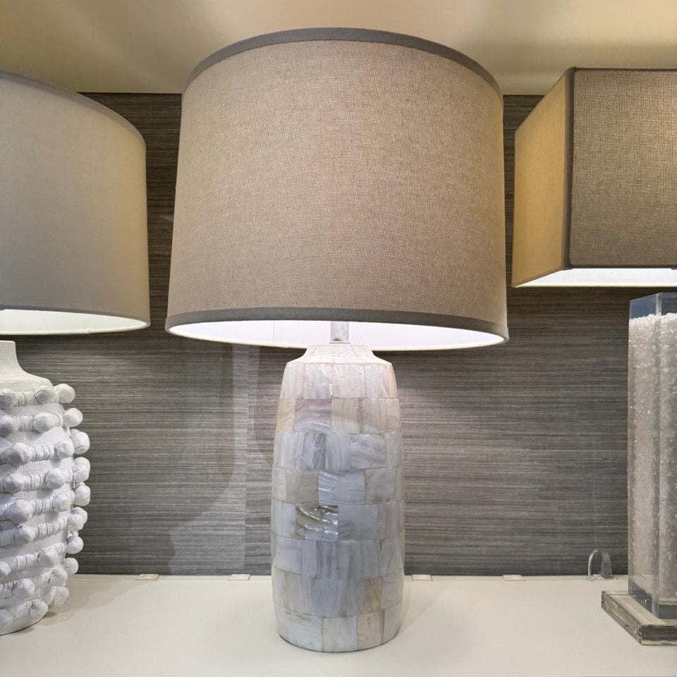 Nellie Table Lamp Light Mother of Pearl
