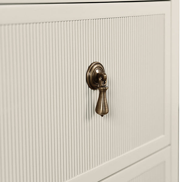 Novalie Two Drawer Side Table Antique White