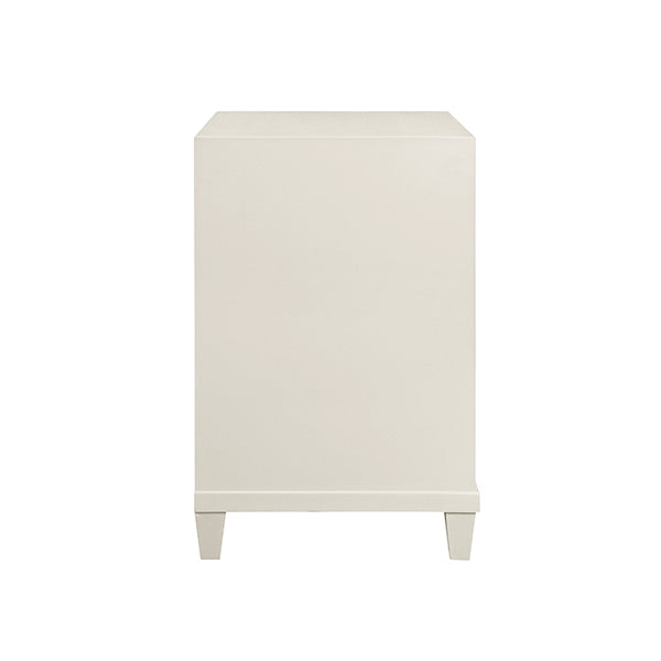 Novalie Two Drawer Side Table Antique White
