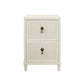 Novalie Two Drawer Side Table Antique White