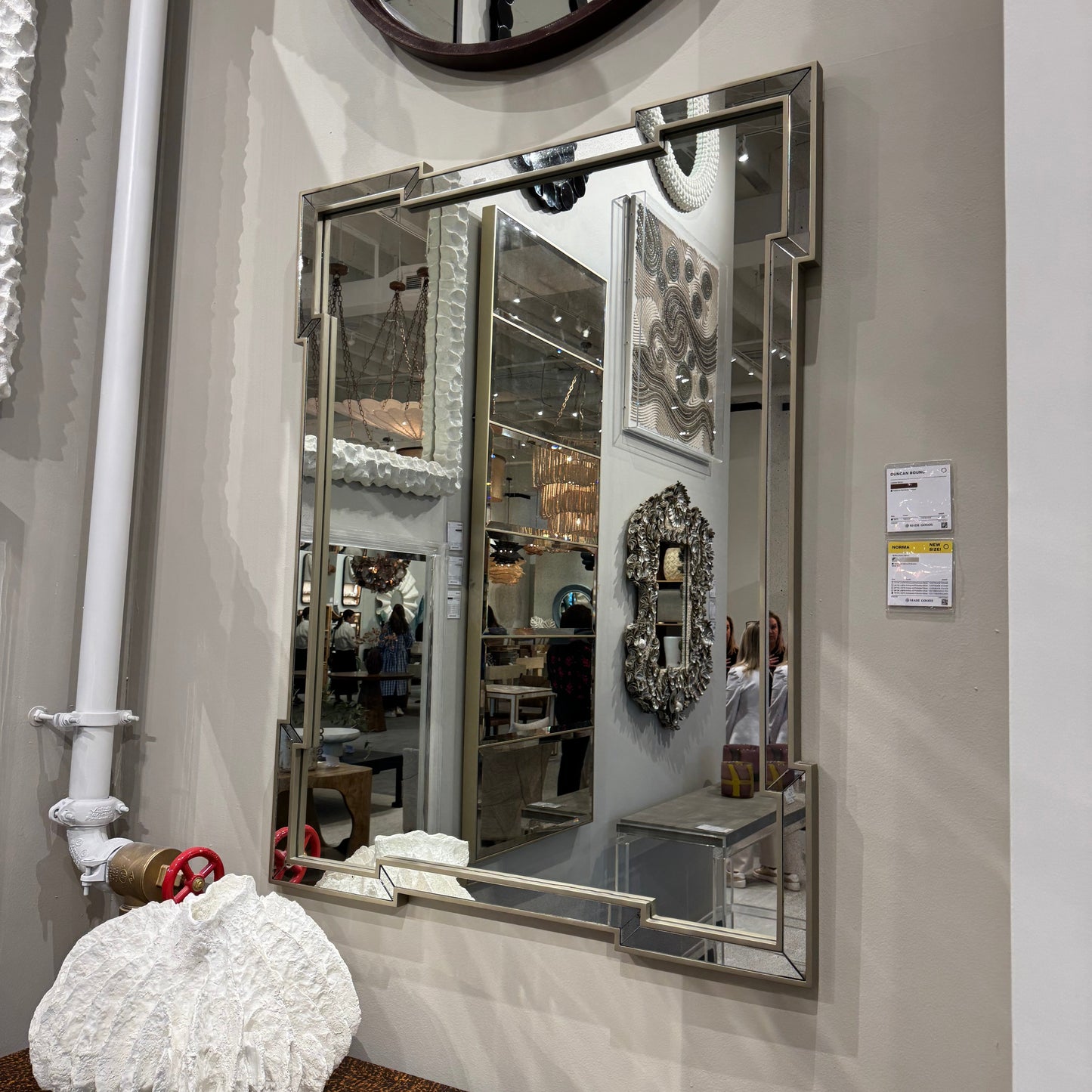 Norma Wall Mirror 38inch Tall Size Market Photo