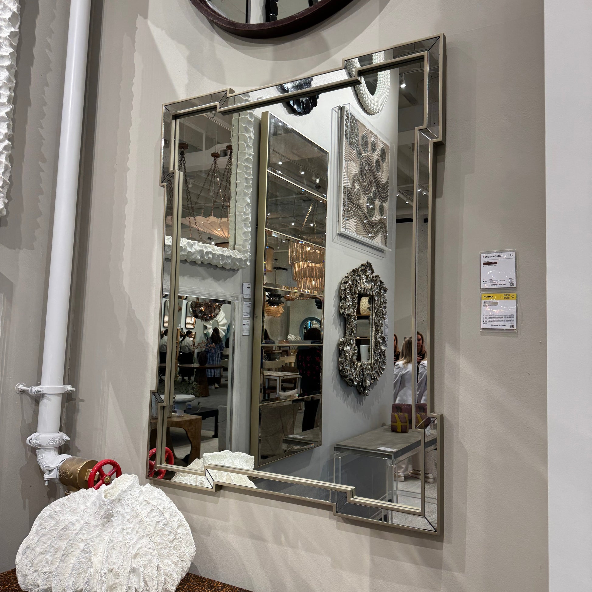 Norma Wall Mirror 38inch Tall Size Market Photo