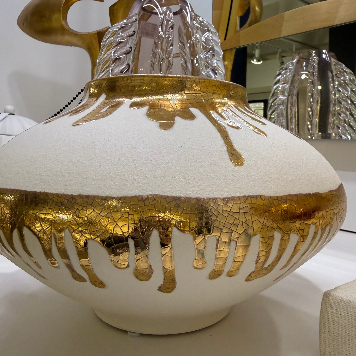 Nuove Small Vase Gold Drips
