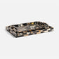 Decorative tray with a mosaic pattern on a white background