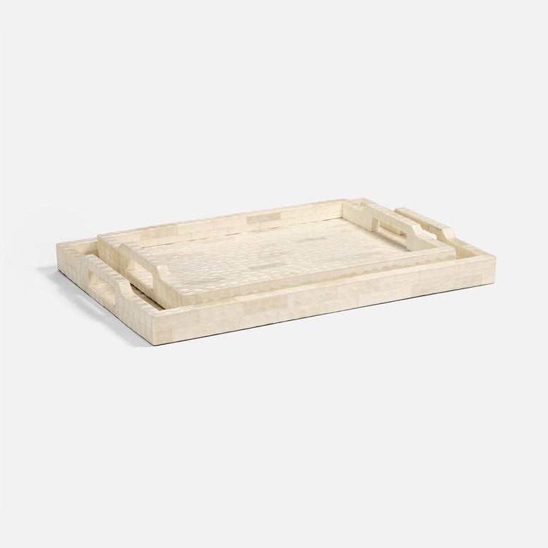 Tucker Tray Set White Bone