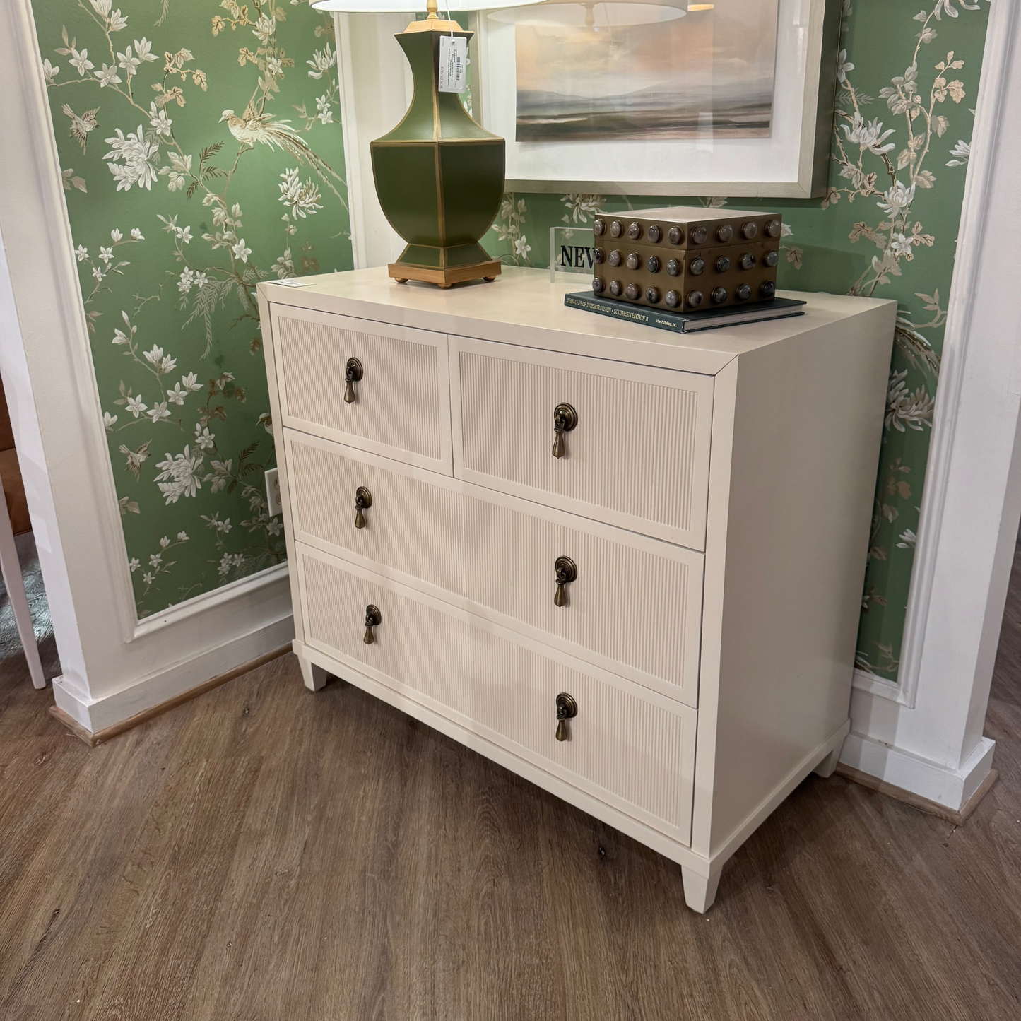 Pascal Four Drawer Chest Antique White