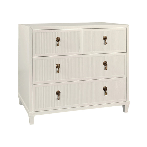Pascal Four Drawer Chest Antique White