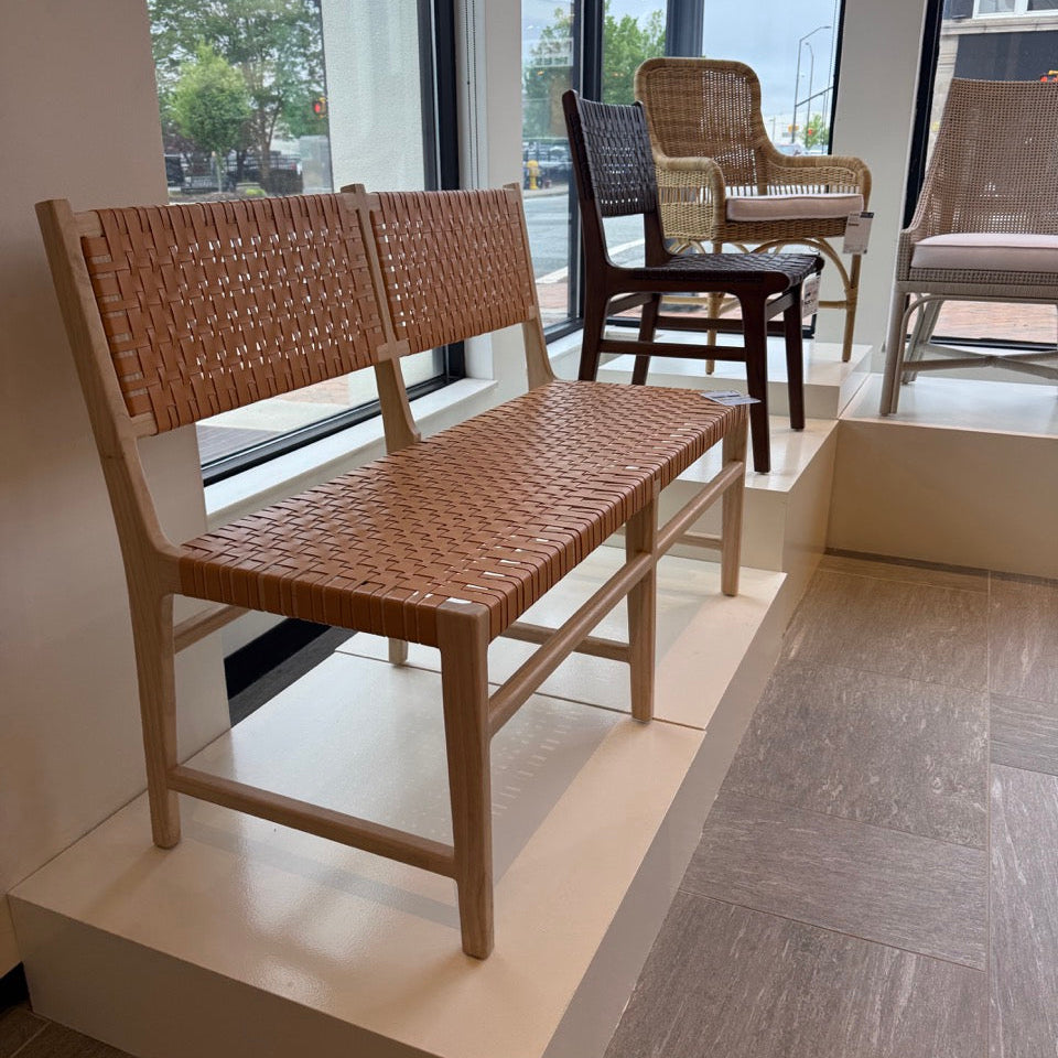 Percy Banquette Tan Leather