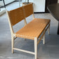Percy Banquette Tan Leather