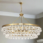 Bling Large Chandelier Antique Brass