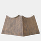 Wooden lampshade on a white background