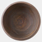 Wooden bowl on a white background