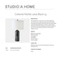 Product description card for Callanish Marble Lamp-Black-Lg by Studio A Home on a white background.
