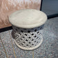 light gray reinforced stone stool