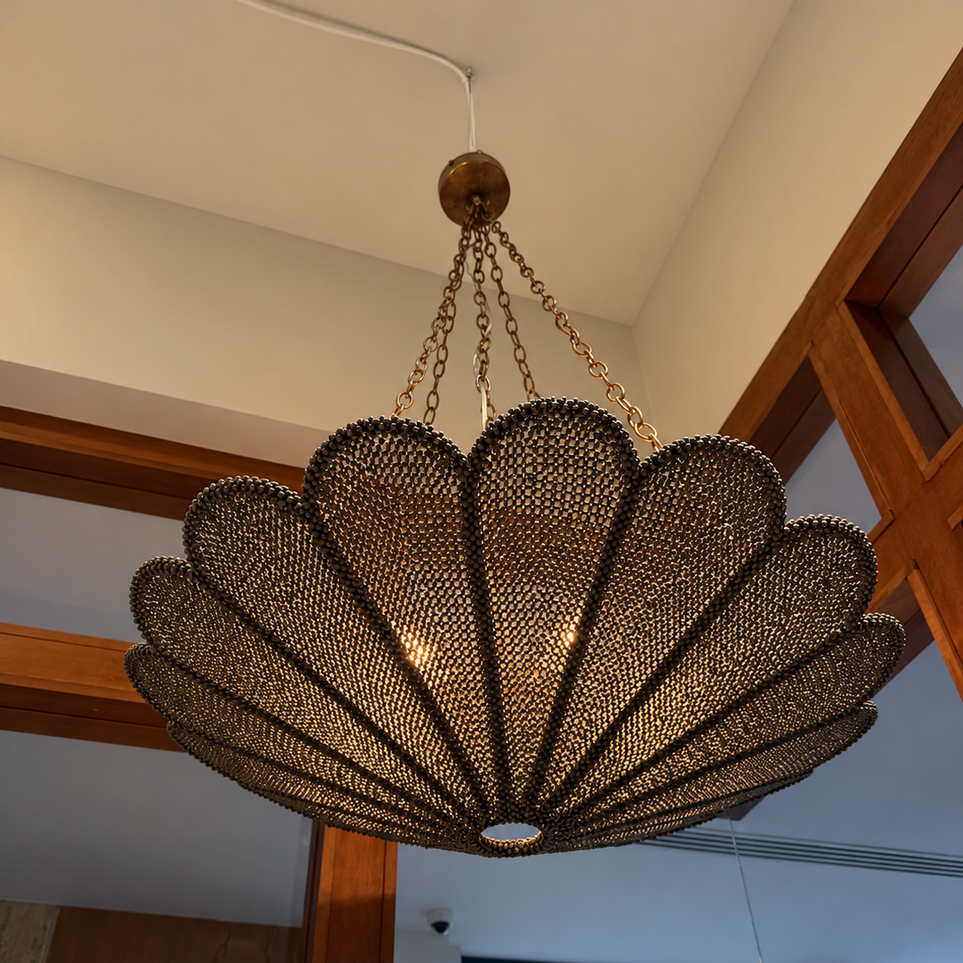 Sofia Chandelier Steel Gray Coco Beads