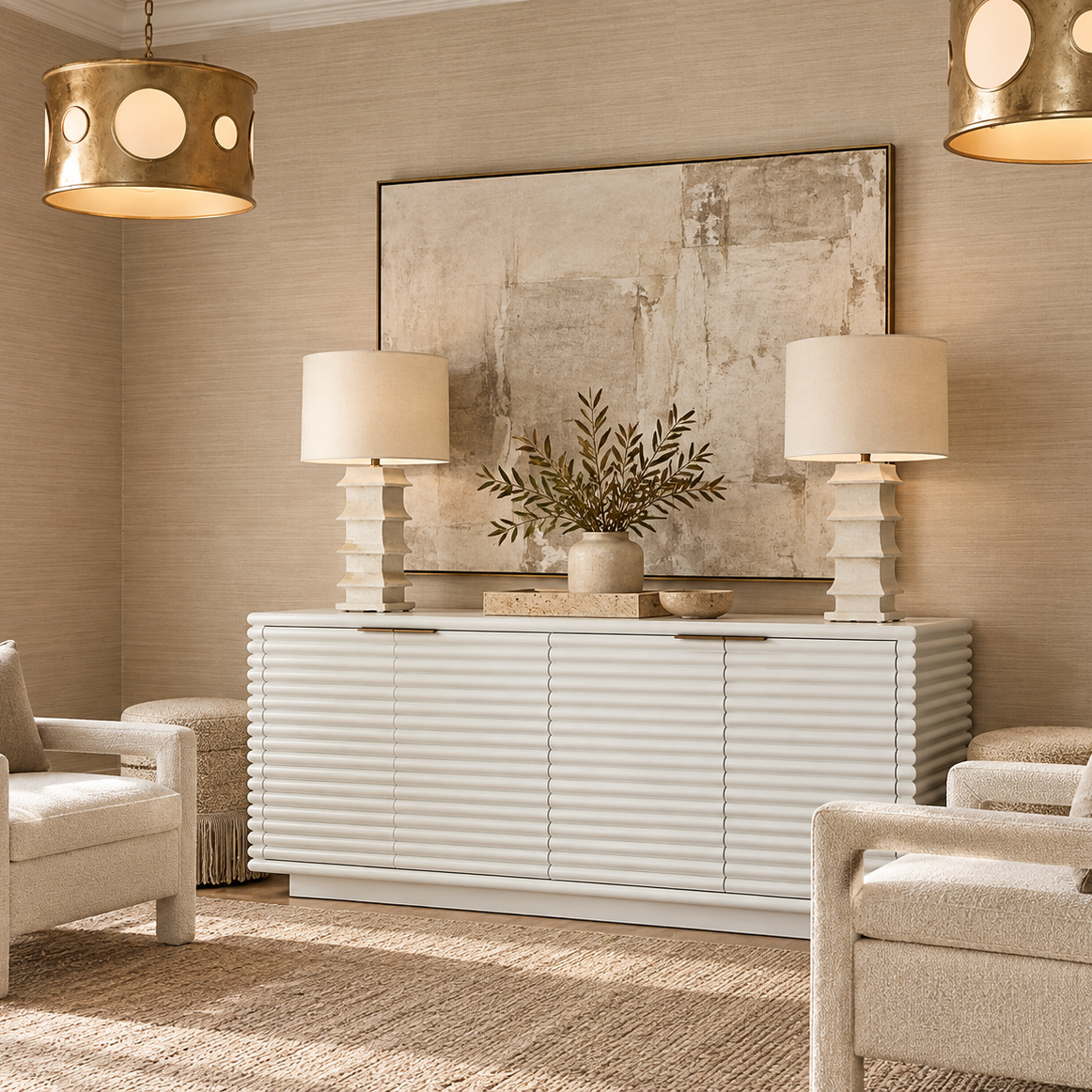Giovanni Buffet White Lacquer