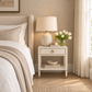 Morris 1-Drawer Side Table Sand White