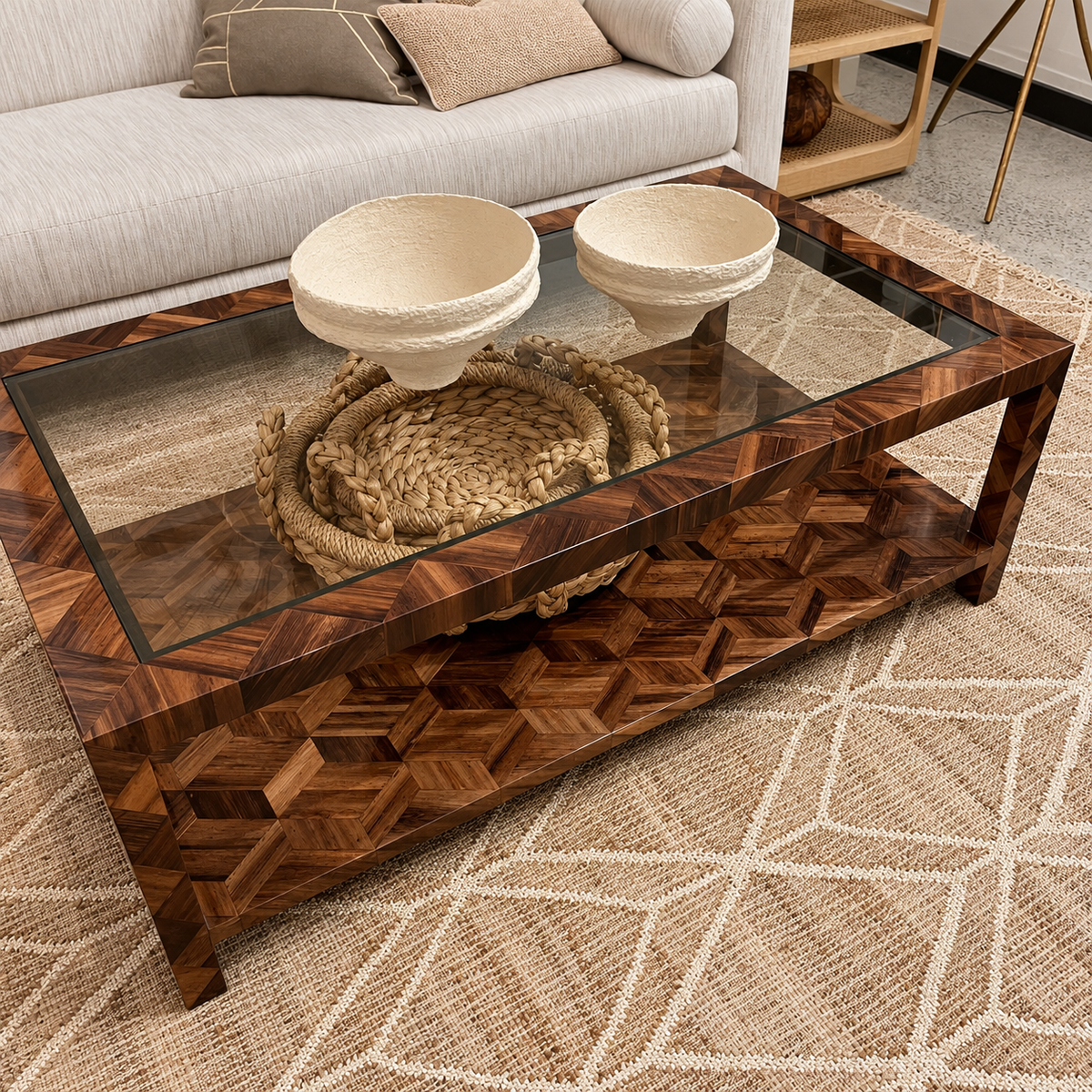 Brindley Coffee Table Natural Banana Bark