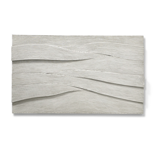 Gray textured clutch bag on a white background