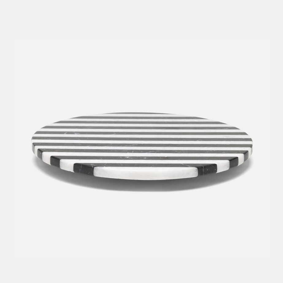 Silver ring with horizontal stripes on a white background