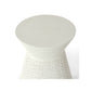 White textured stool on a white background
