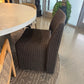 Veneto Outdoor Dining Chair Charcoal Brown