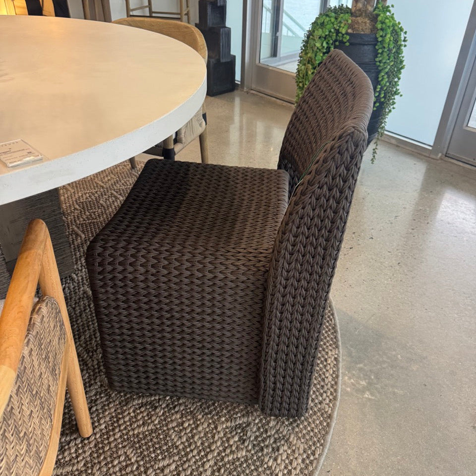 Veneto Outdoor Dining Chair Charcoal Brown