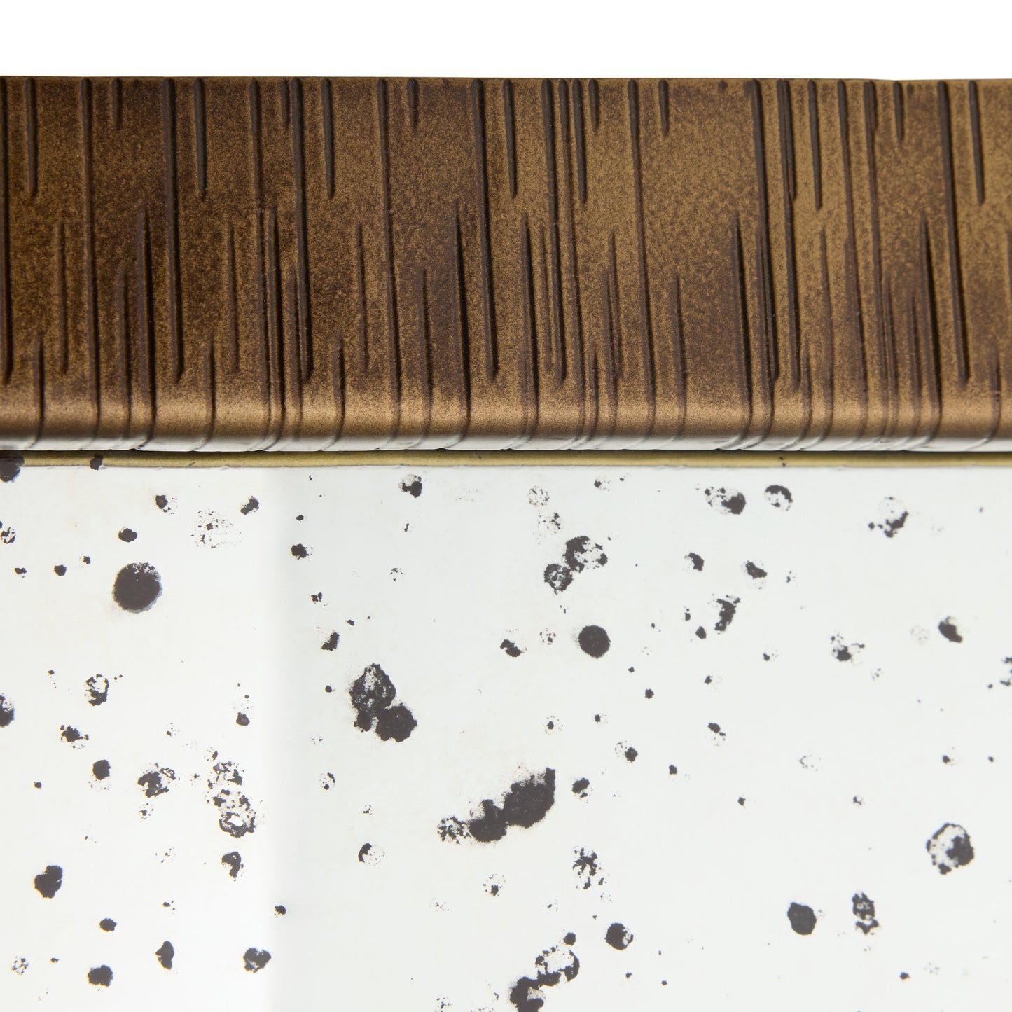 Jamie Floor Mirror Antique Aluminum