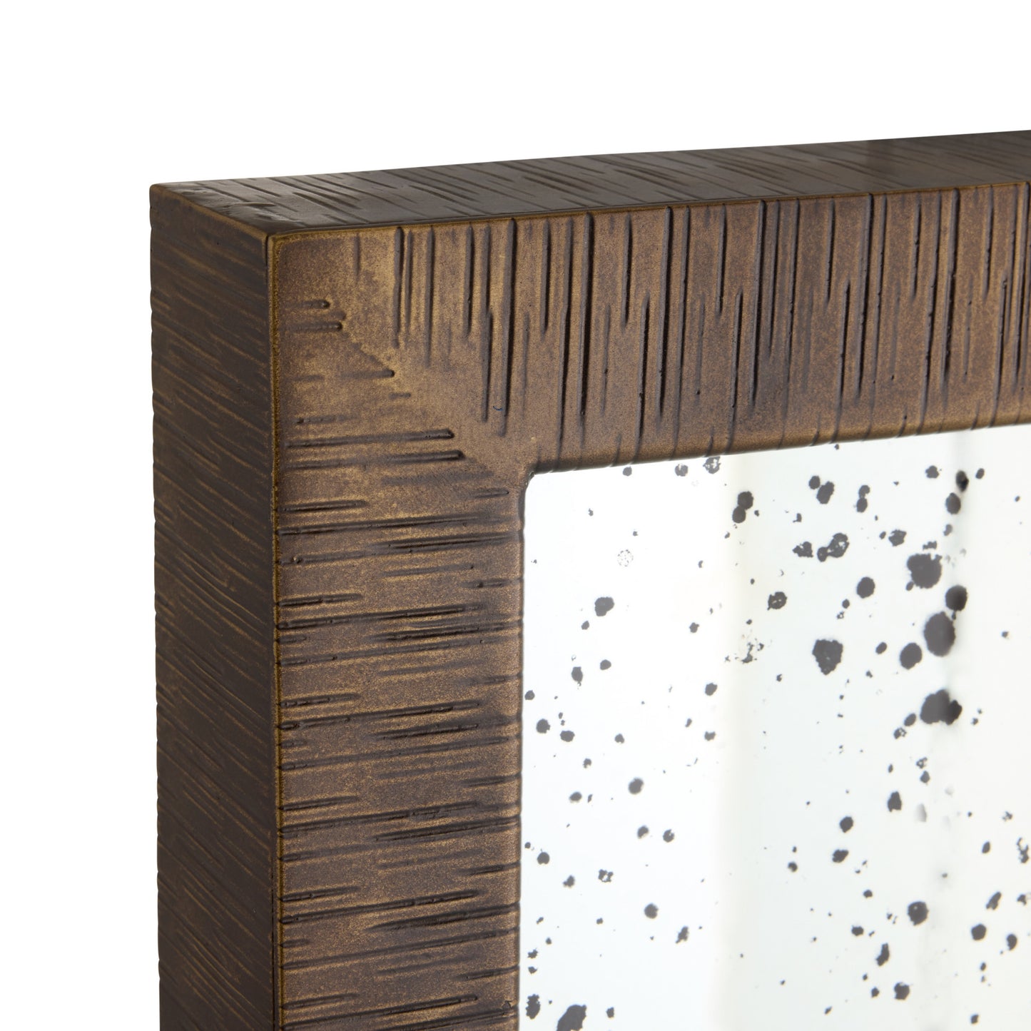 Jamie Floor Mirror Antique Aluminum