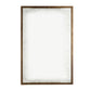 Wooden picture frame with a textured finish on a white background