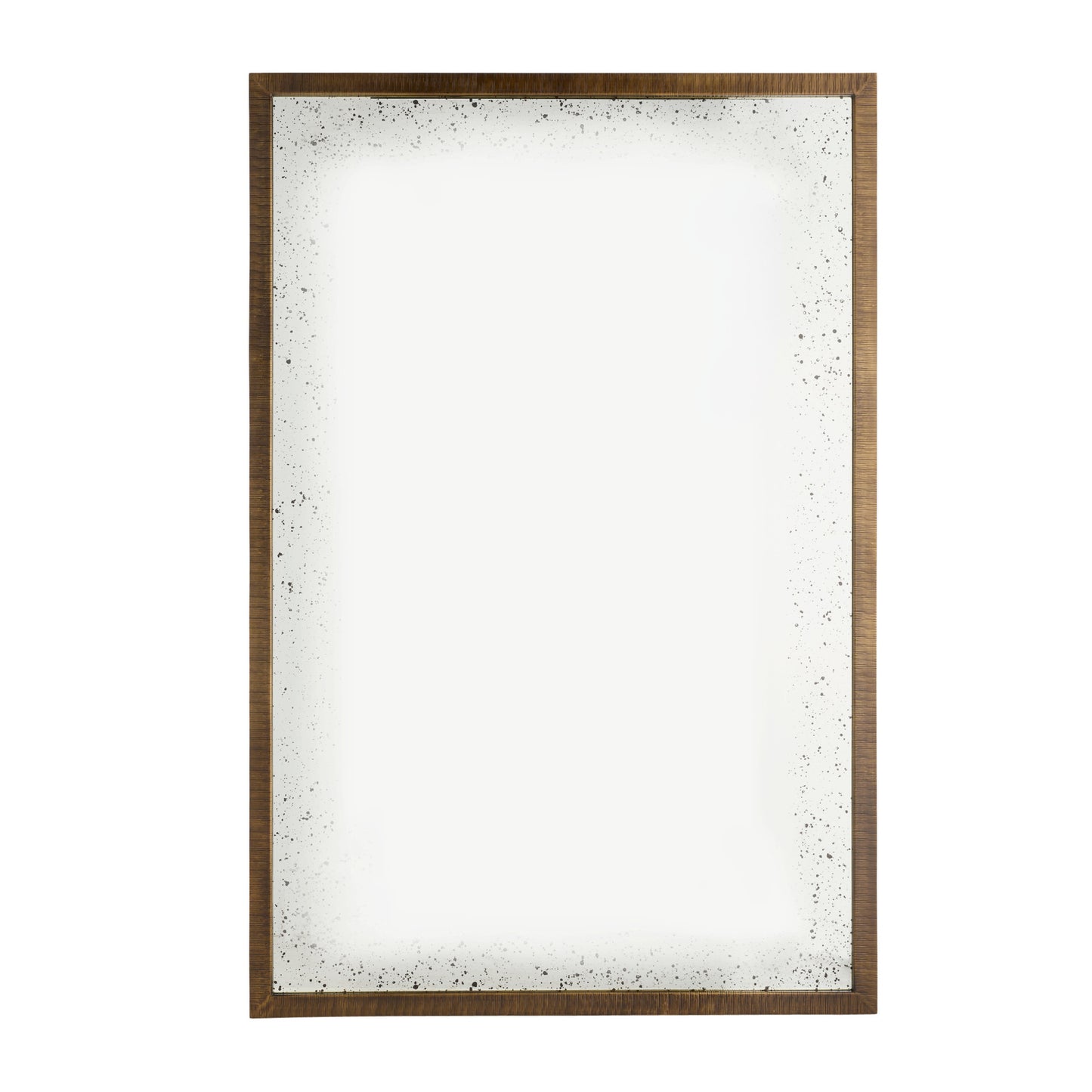 Wooden picture frame with a textured finish on a white background