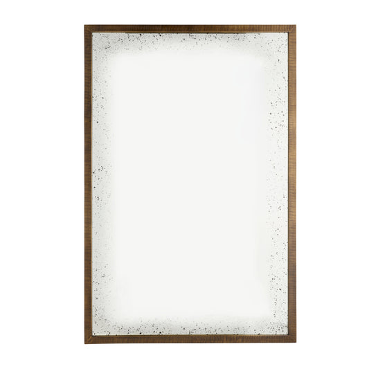 Wooden picture frame with a textured finish on a white background