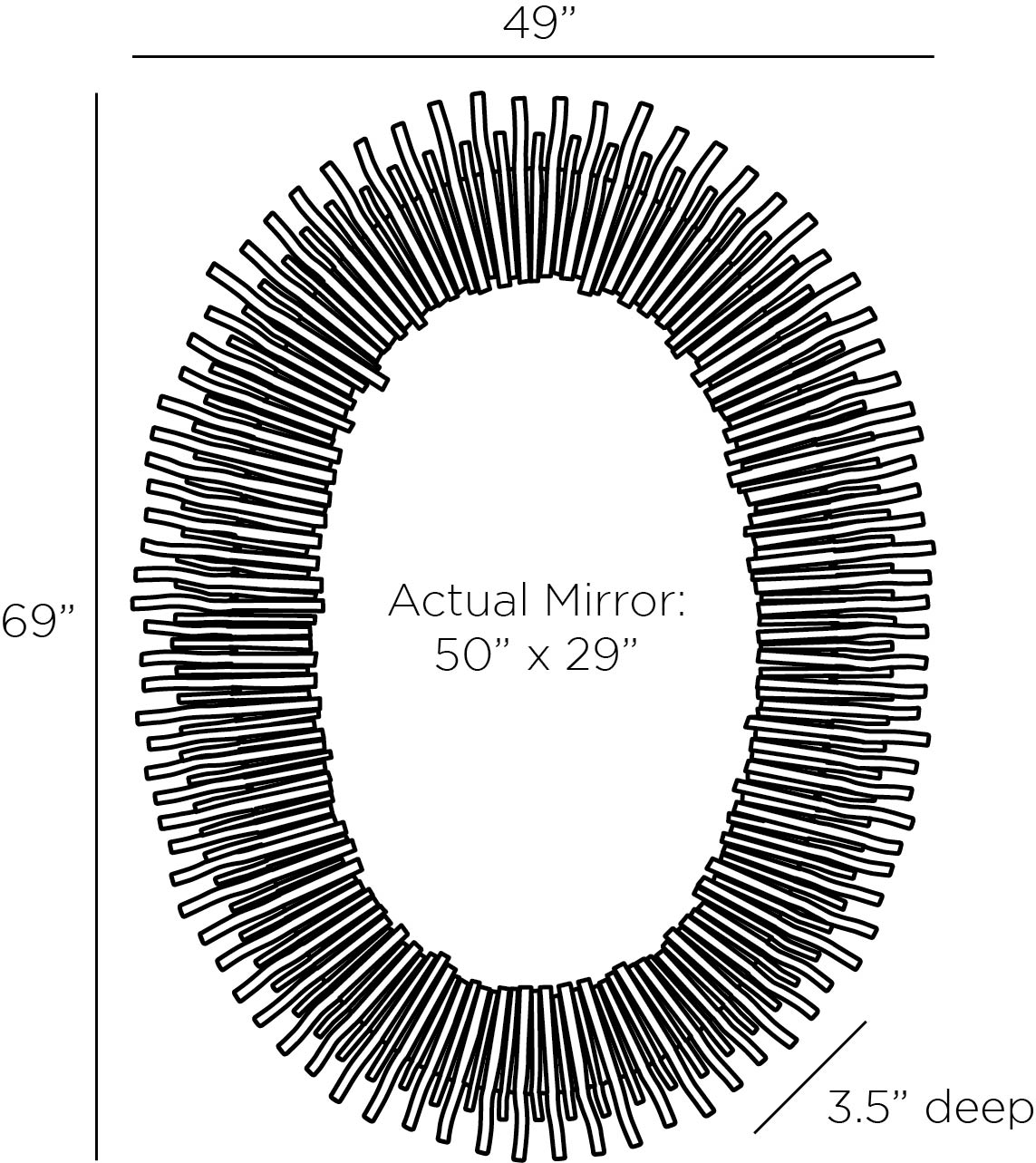 arteriors adlita mirror diagram