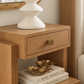 Warren 2 Drawer Side Table Oak