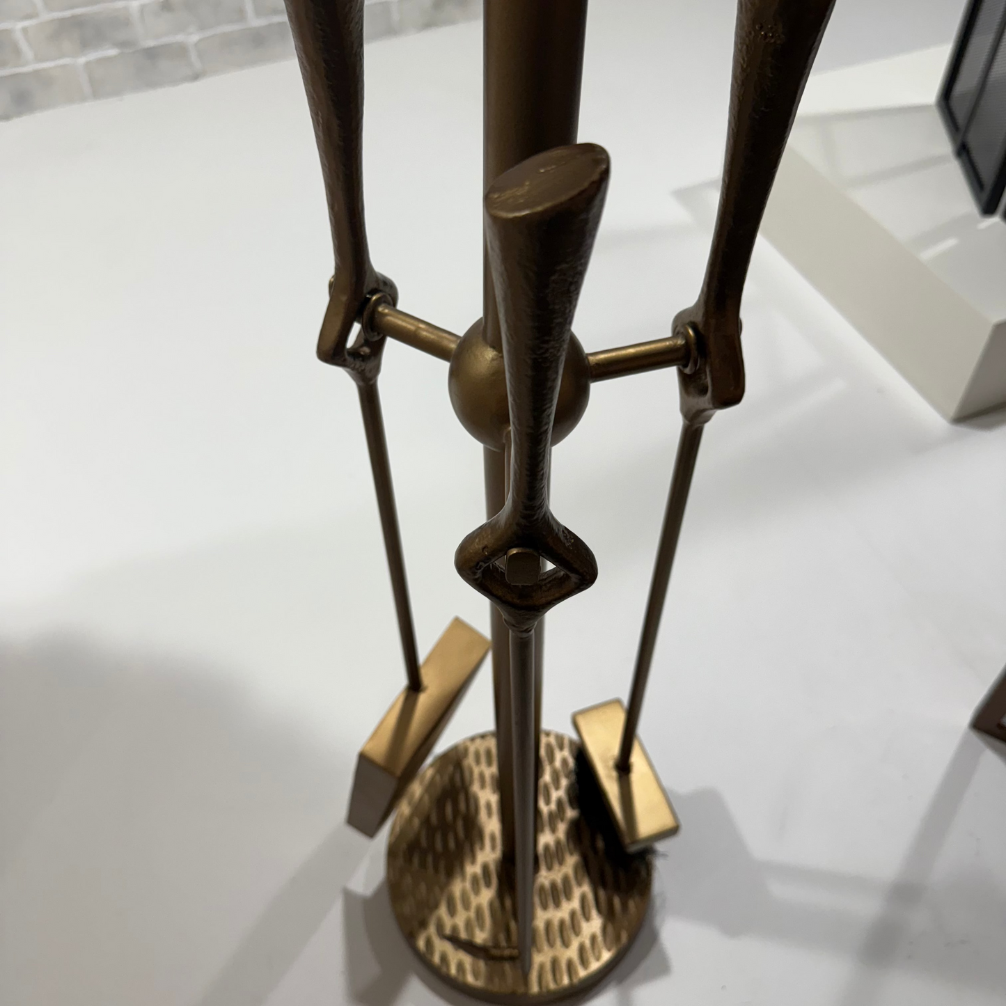 Webster Fireplace Antique Brass Iron